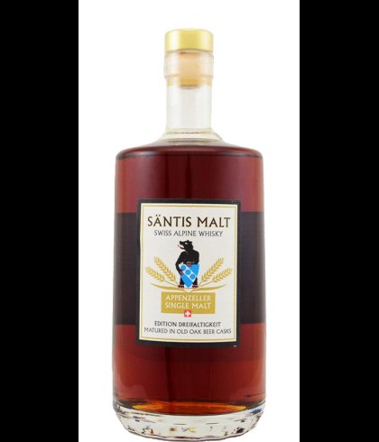 Fles Santis Malt Edition Dreifaltigkeit, whisky, op voorraad bij slijterij t Bockje in Bathmen
