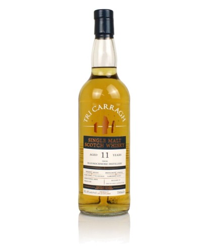 Fles Tri Carragh Mannochmore 11 Years Old 2014, whisky, bij slijterij t Bockje in Bathmen