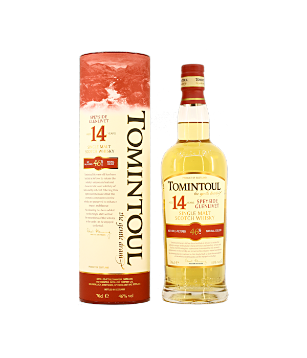 TOMINTOUL 14 YEARS OLD Speyside Single Malt Whisky bij t Bockje in Bathmen
