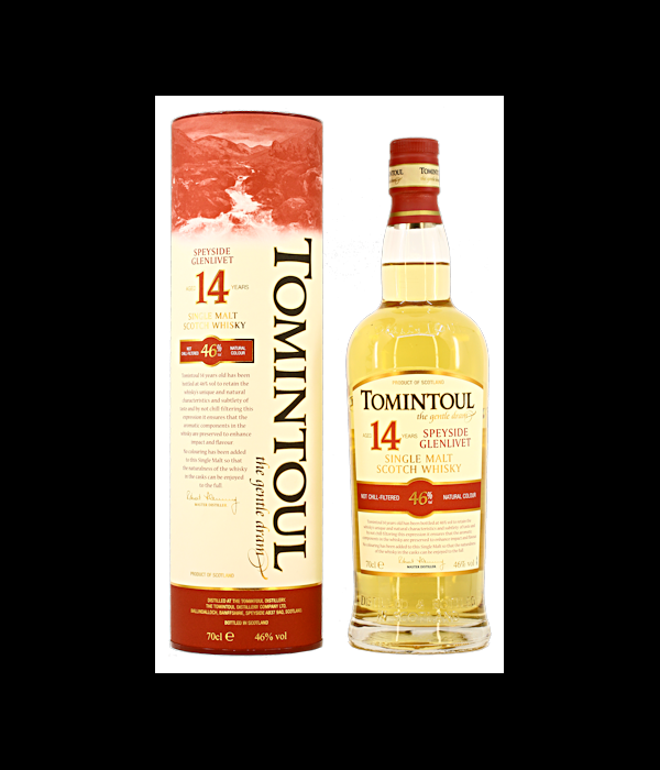 TOMINTOUL 14 YEARS OLD Speyside Single Malt Whisky bij t Bockje in Bathmen