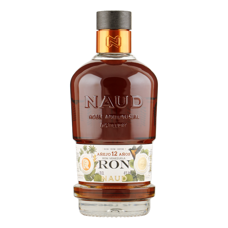 Fles Naud Ron Venezuela Añejo 12 Años, rum, bij slijterij ’t Bockje in Bathmen