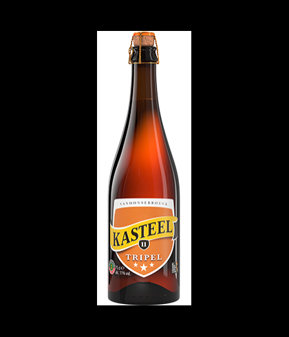 Fles Kasteel Tripel, bier van Kasteel, bij slijterij t Bockje in Bathmen