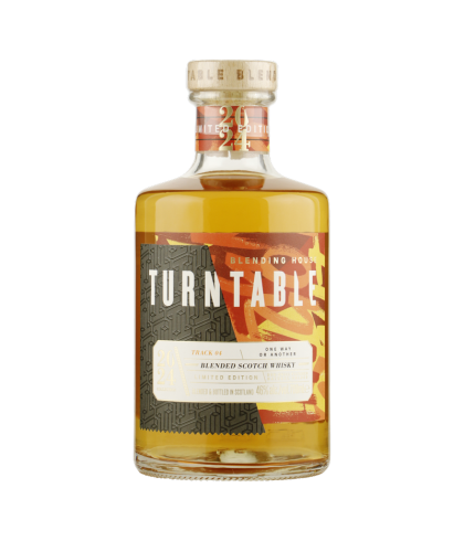 Fles Turntable Track 04 One Way or Another, Schotse blended whisky van Turntable uit Glasgow, op voorraad bij slijterij t Bockje in Bathmen