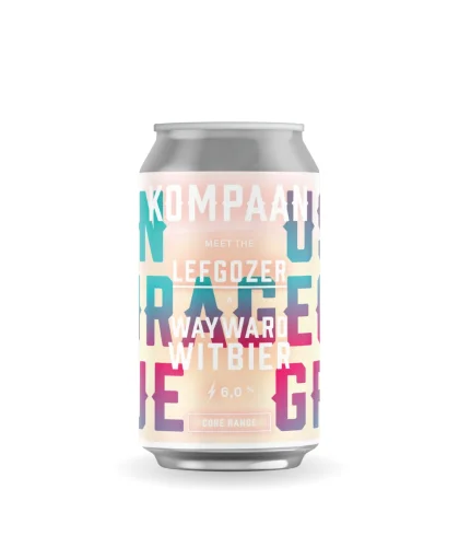 Fles Kompaan Lefgozer Witbier, bier, bij slijterij t Bockje in Bathmen