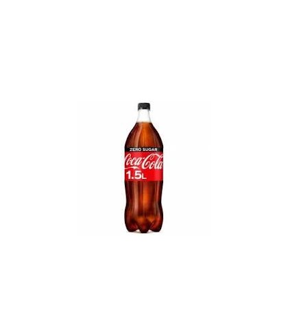 Fles Coca Cola Zero 1,5L van Coca Cola, bij slijterij ’t Bockje in Bathmen