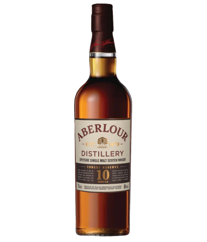 Fles Aberlour 10 Years Old Forest Reserve, Speyside single malt whisky, op voorraad bij slijterij t Bockje in Bathmen
