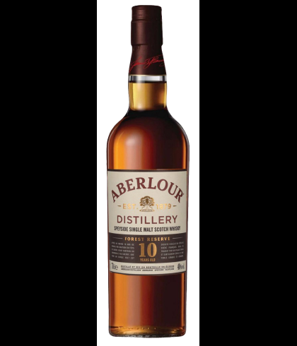 Fles Aberlour 10 Years Old Forest Reserve, Speyside single malt whisky, op voorraad bij slijterij t Bockje in Bathmen
