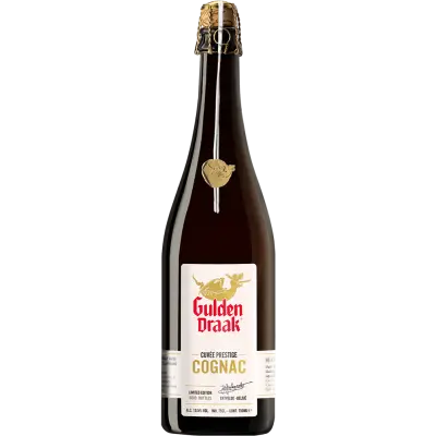Fles Gulden Draak Cuvée Prestige Cognac, bier van Gulden Draak, op voorraad bij slijterij ’t Bockje in Bathmen