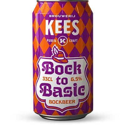 Fles Brouwerij Kees Bock to Basic Bockbeer, bier van Brouwerij Kees, bij slijterij ’t Bockje in Bathmen