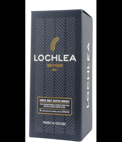 Fles Lowland single malt van Lochlea, op voorraad bij slijterij t Bockje in Bathmen
