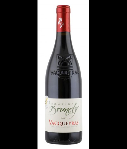 Fles Domaine Brunely Vacqueyras Rouge, wijn op voorraad bij slijterij t Bockje in Bathmen