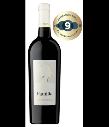 Fles Familia Primitivo Di Manduria, wijn op voorraad bij slijterij t Bockje in Bathmen