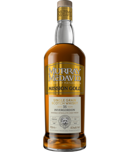Fles Schotse whisky van bottelaar Murray McDavid, op voorraad bij slijterij t Bockje in Bathmen