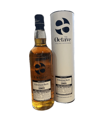 Fles The Octave Glentauchers Den Haag 2009, single malt whisky, op voorraad bij slijterij t Bockje in Bathmen