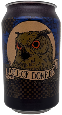 Fles Heidebrouwerij Oehoe Donker, bier van Heidebrouwerij, bij slijterij ’t Bockje in Bathmen