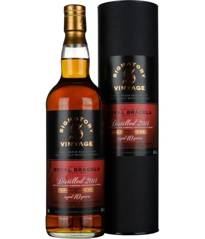 Fles Signatory Vintage Royal Brackla 12 Years Old 2014 Small Batch, whisky, op voorraad bij slijterij t Bockje in Bathmen