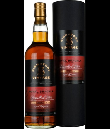 Fles Signatory Vintage Royal Brackla 12 Years Old, Schotse Highland single malt, op voorraad bij slijterij t Bockje in Bathmen
