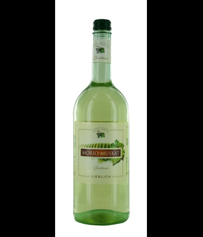 Fles P. Mertes Morio Muskat, wijn op voorraad bij slijterij t Bockje in Bathmen
