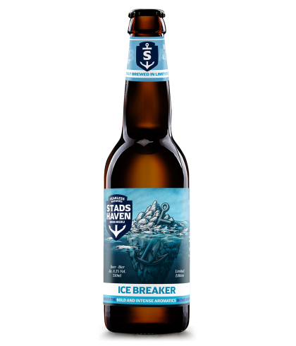 Stadshaven Icebreaker Dark Winter Ale, bier op voorraad bij slijterij t Bockje in Bathmen