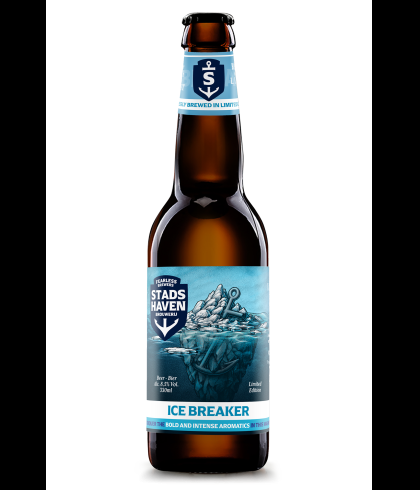Stadshaven Icebreaker Dark Winter Ale, bier op voorraad bij slijterij t Bockje in Bathmen
