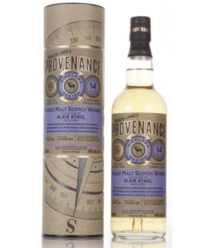 Fles Douglas Laing Provenance Blair Athol 14 Years Old, single malt whisky, op voorraad bij slijterij t Bockje in Bathmen