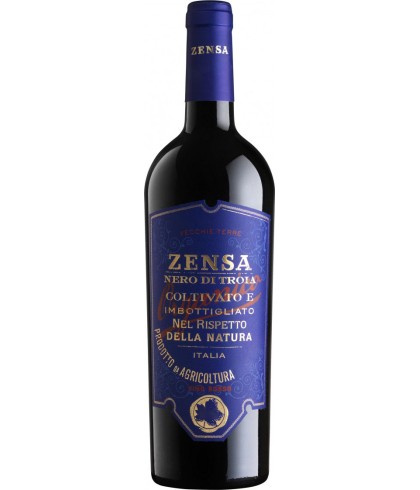 Fles Zensa Nero di Troia Puglia IGP, wijn op voorraad bij slijterij t Bockje in Bathmen