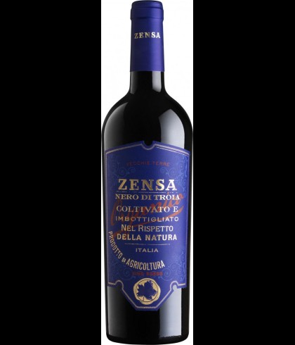 Fles Zensa Nero di Troia Puglia IGP, wijn op voorraad bij slijterij t Bockje in Bathmen
