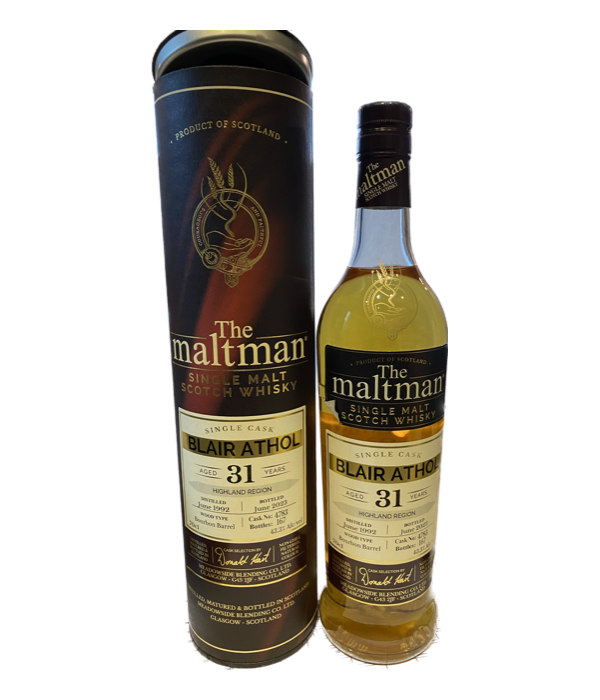 The Maltman Blair Athol 1992 31 Years Old Bourbon Barrel bij t Bockje in Bathmen