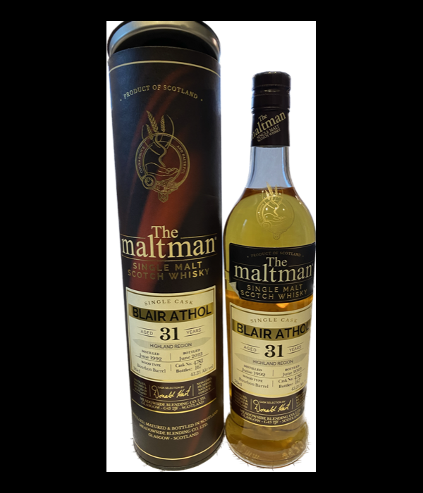 The Maltman Blair Athol 1992 31 Years Old Bourbon Barrel bij t Bockje in Bathmen