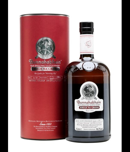 Fles Bunnahabhain &Eacute;irigh na Greine, single malt whisky, op voorraad bij slijterij t Bockje in Bathmen