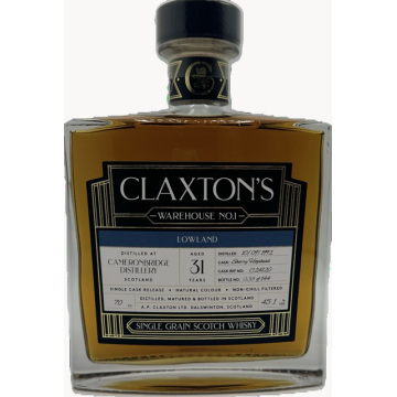 Claxton's Warehouse No.1 Cameronbridge 1992 31 Years Old