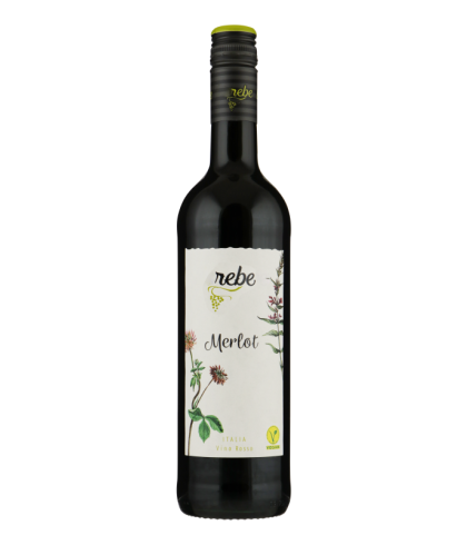 Fles Rebe Merlot, wijn, op voorraad bij slijterij t Bockje in Bathmen