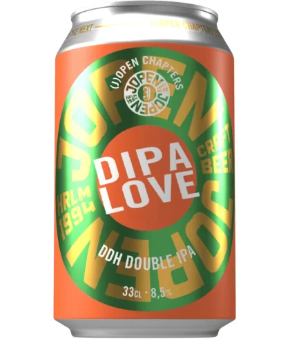 Fles Jopen Chapter 9 DIPA Love, bier van Jopen, bij slijterij t Bockje in Bathmen