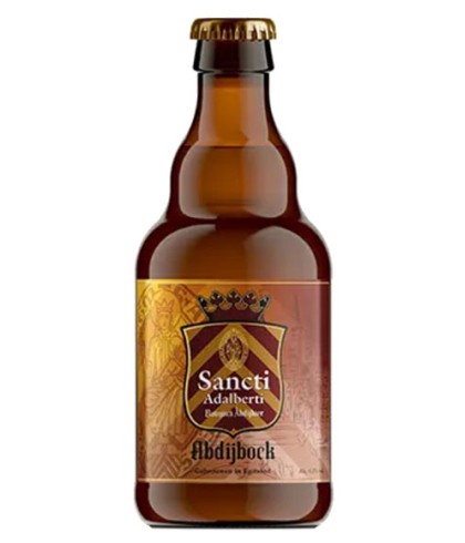 Fles Sancti Adalberti Abdijbock, bier van Sancti Adalberti, bij slijterij t Bockje in Bathmen