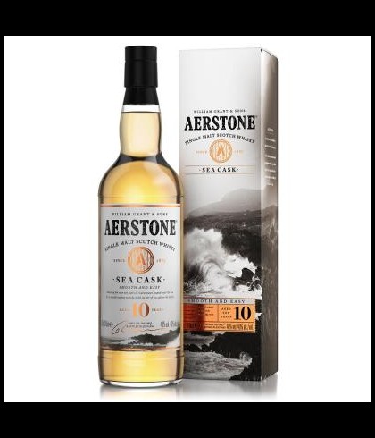 Fles Aerstone 10 Years Old Sea Cask, Schotse single malt whisky, op voorraad bij slijterij t Bockje in Bathmen