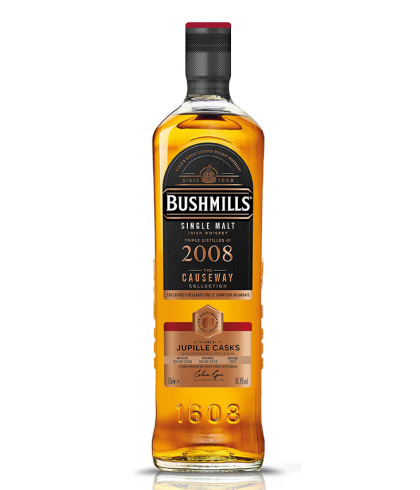 Fles Bushmills Causeway Collection Jupille Cask 2008, single malt whisky, op voorraad bij slijterij t Bockje in Bathmen