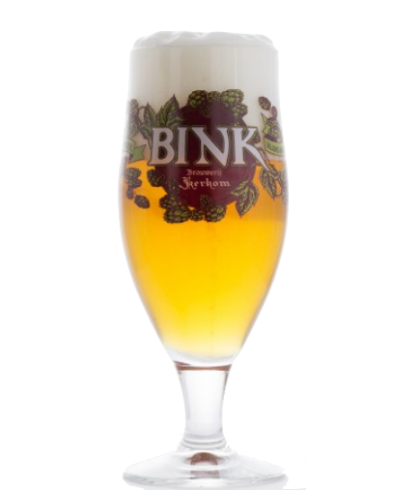 Bink bierbokaal 33 cl., glas bij t Bockje in Bathmen