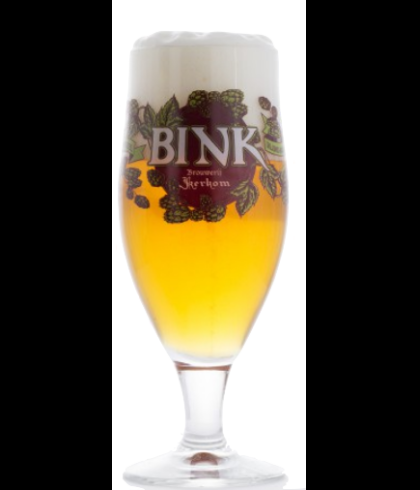 Bink bierbokaal 33 cl., glas bij t Bockje in Bathmen