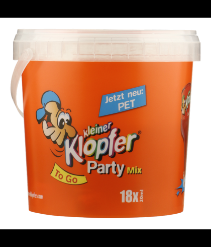 Geschenk Kleiner Klopfer Party Bucket 18x 2cl, bij slijterij ’t Bockje in Bathmen