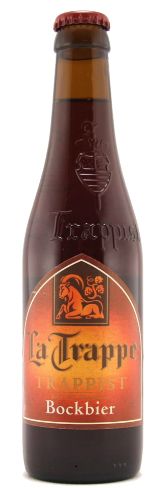 Fles La Trappe Trappist Bock, bier van La Trappe, bij slijterij ’t Bockje in Bathmen