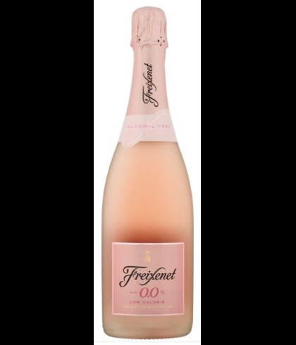 Fles Freixenet Alcohol Free Sparkling Rose, alcoholvrije mousserende rose uit het Penedes, op voorraad bij slijterij t Bockje in Bathmen