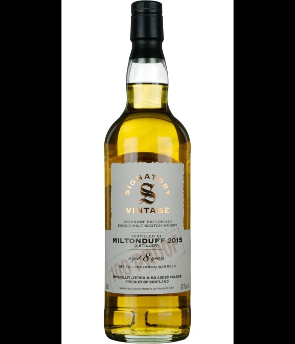 Signatory Vintage Miltonduff 2015 8 Years Old bij t Bockje in Bathmen