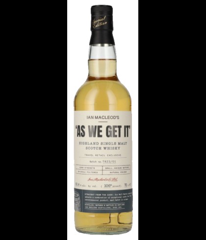 Fles As we get it Highland Cask Strength #TR23/01, whisky, op voorraad bij slijterij t Bockje in Bathmen