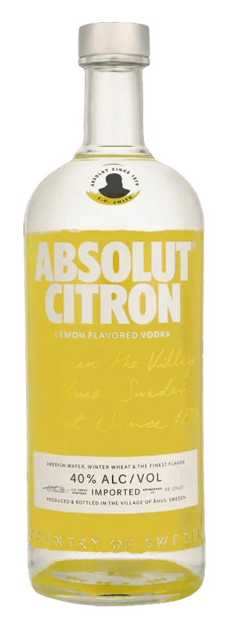 Wodka Absolut Citron van Absolut, op voorraad bij slijterij ’t Bockje in Bathmen
