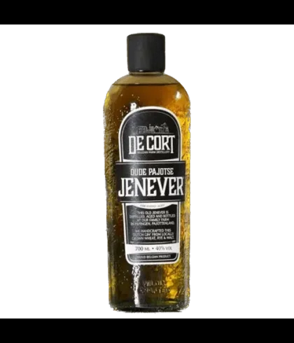 Fles De Cort Oude Pajotse Jenever Vatgerijpt, jenever, bij slijterij t Bockje in Bathmen