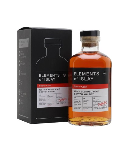 Fles Elements of Islay Sherry Cask, single malt whisky, op voorraad bij slijterij t Bockje in Bathmen