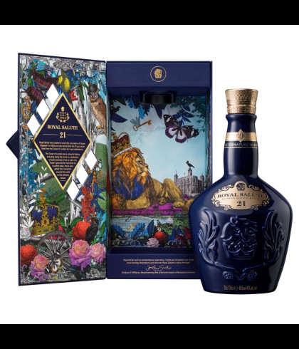 Fles Royal Salute 21 Years Old Signature Blend, single malt whisky, op voorraad bij slijterij t Bockje in Bathmen