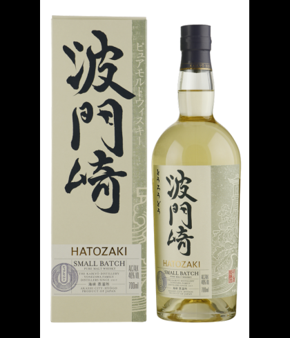 Fles Hatozaki Pure Malt, single malt whisky, op voorraad bij slijterij t Bockje in Bathmen