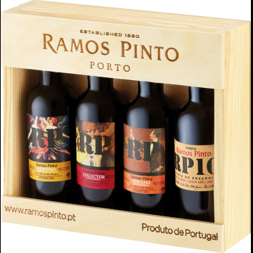 Ramos Pinto Minis in Houten Giftbox 4x9cl