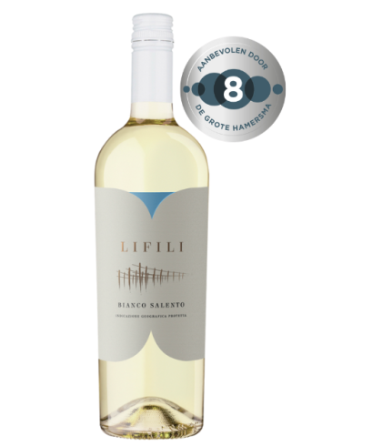 Fles Lifili Bianco Salento IGP, wijn op voorraad bij slijterij t Bockje in Bathmen